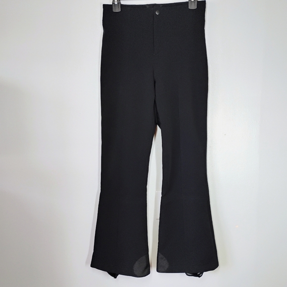 AFRC Boulder Gear Schoeller Black Ski Snow Pants Fleece Lined Stirrups Womens 6 - Picture 1 of 16